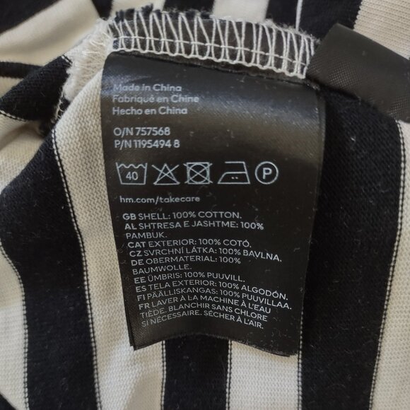 NWOT H&M striped cotton top - S - Picture 5 of 8